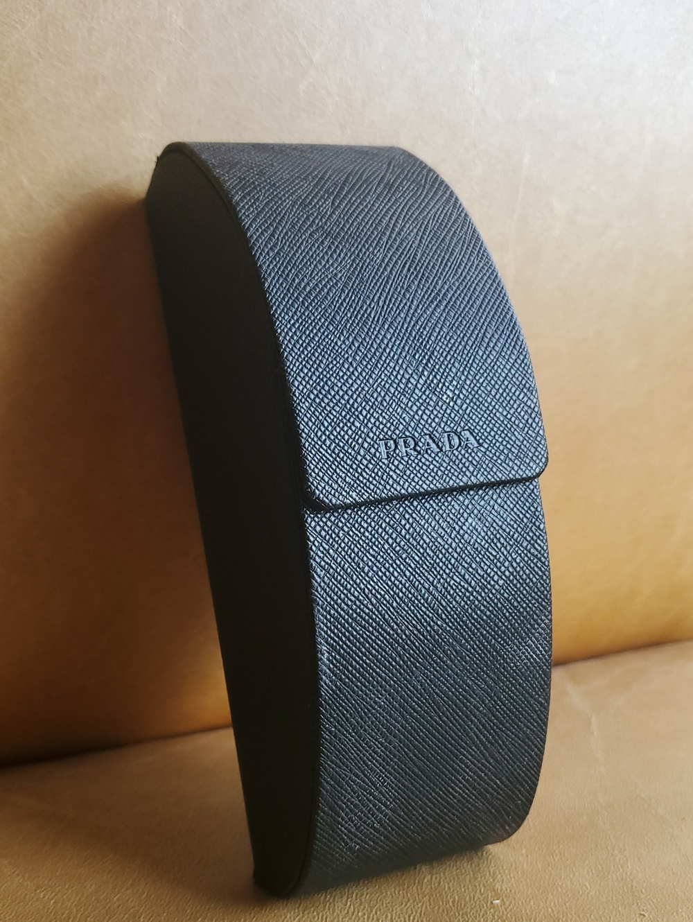 Prada Black Saffiano Eyewear Sunglasses Glass Case Holder
